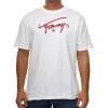 T-shirt Tommy Jeans koszulka męska z okrągłym dekoldem biała